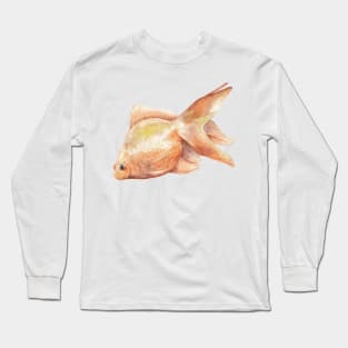 Watercolor Goldfish Long Sleeve T-Shirt